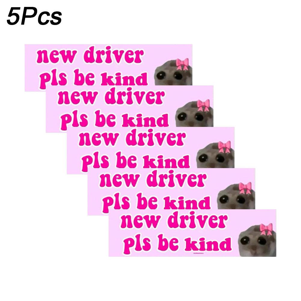 

Хороший водитель Наклейка на машину Новый водитель Пожалуйста, будьте добры Смешная наклейка Самообучающийся водитель Наклейка Знаки для девочек Наклейки