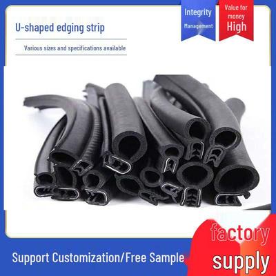 U-Shaped Dustproof Waterproof Rubber Sealing Strip for Cabinets and Equipment