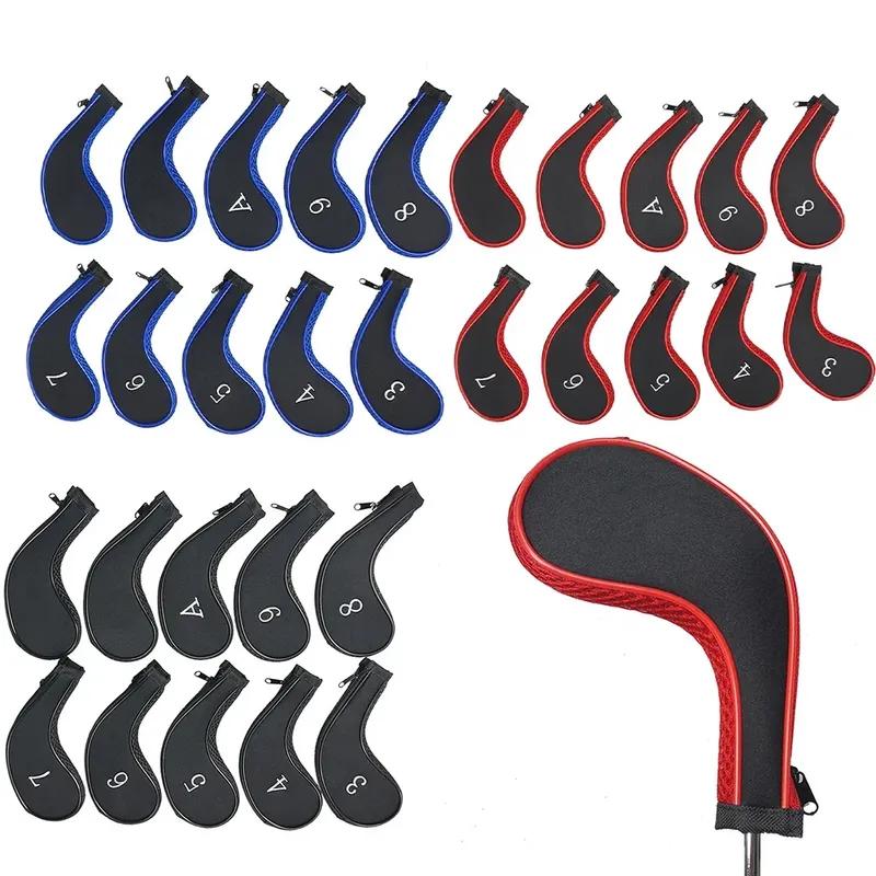 For Golf Sport About 10*19cm Iron Covers Easy To Use Structure Fits Standard Golf Clubs Lightweight And Portable