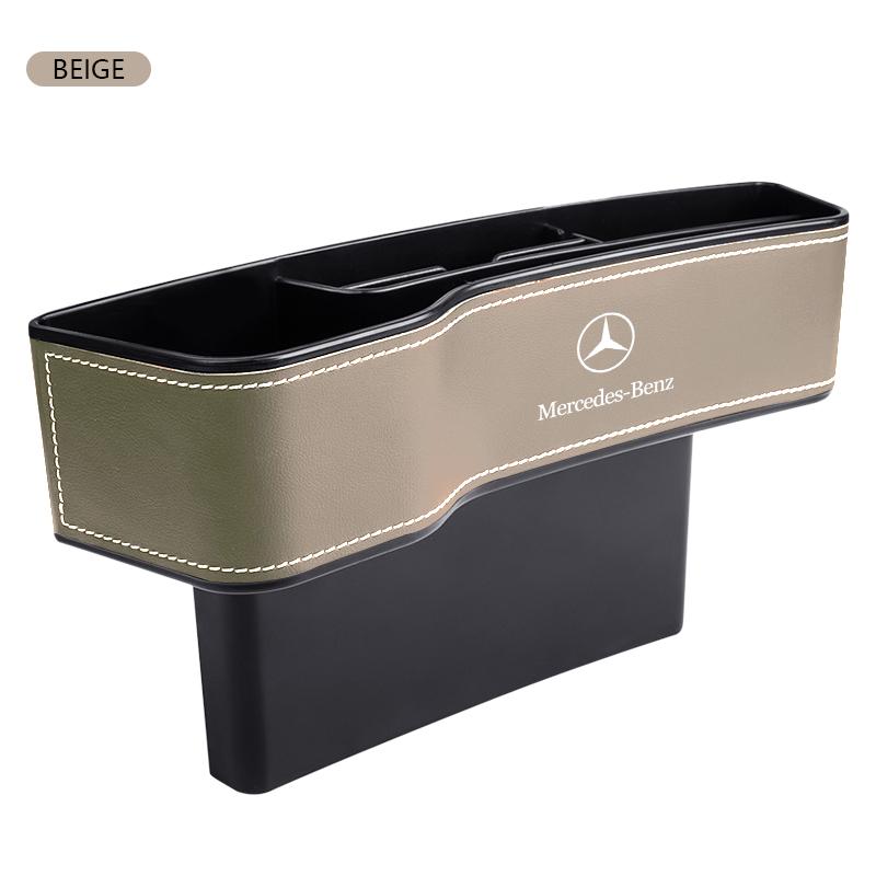 TFSM4 Multifunctional Car Seat Crevice Storage Box Seat Gap Slit Pocket Manager for Mercedes Benz GLE63 CLS63 GLC63 W204 W205 C63 W212