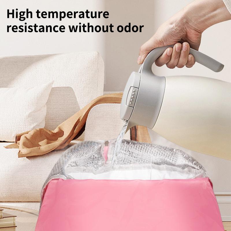 Foldable Insulated Portable Foot Bath Tub - Collapsible Foot Soaking Bucket For Home Spa Foot Care