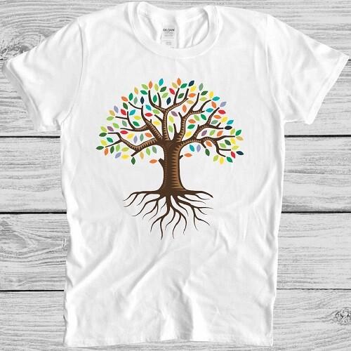 Tree Of Life Hippie Wicca Pagan Shaman Yoga Buddhism Druid Tee T Shirt M71