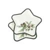 Assiettes Jetables - Étoile - Motif Pommes De Pin - 23 Cm - Lot De 6