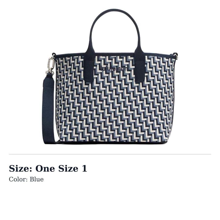 Lululemon Polyester Tote Bag, Shopping Bag, Handbag Small Women's Blue LW9FTRS-070354