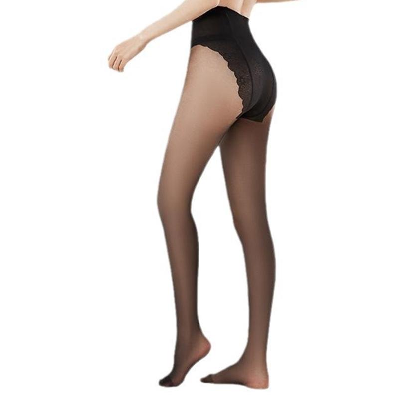 Breathable Sheer Tights with Reinforced Butterfly Crotch for Women See Through Ultrathin Silk Pantyhose Leggings Hosiery