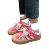 Retro vielseitige Farbabstimmung Damen 2025 neue Frühjahrsmode leichte lässige Sport-Board-Schuhe zum Schnüren