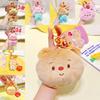 Jinnew Cream Bear Plush Key Tag Pvc Cartoon Keychain For Backpack Or Gift Idea