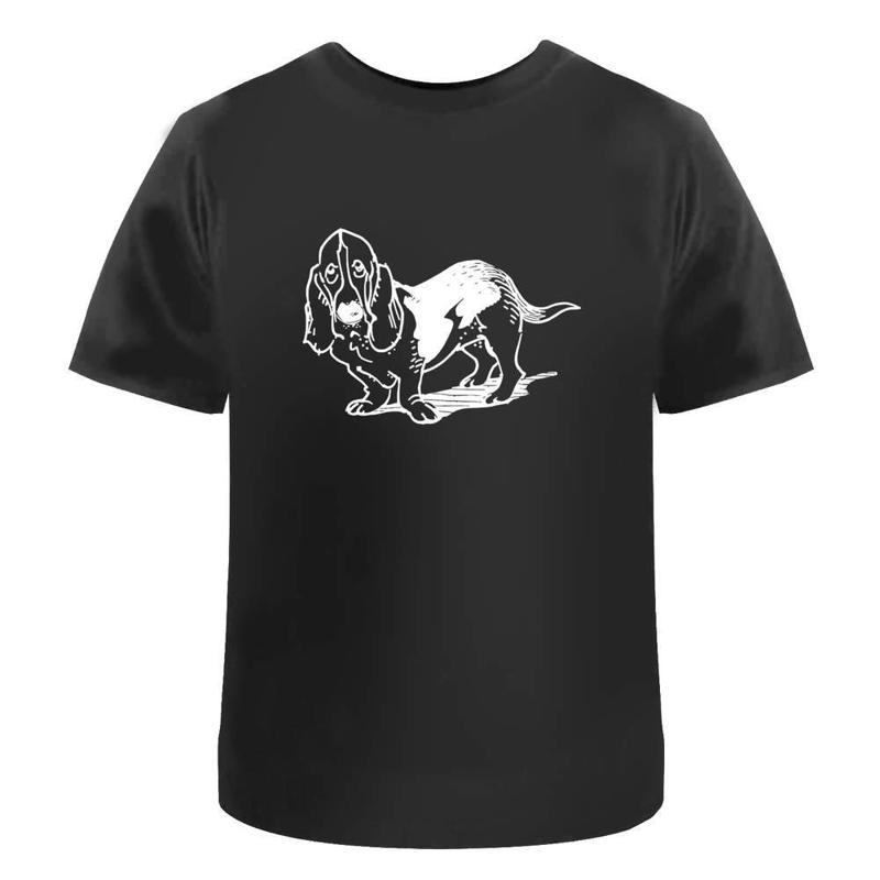 

Basset Hound Cotton T Shirt Ta025533 - Men s Summer Cotton Graphic Tee S