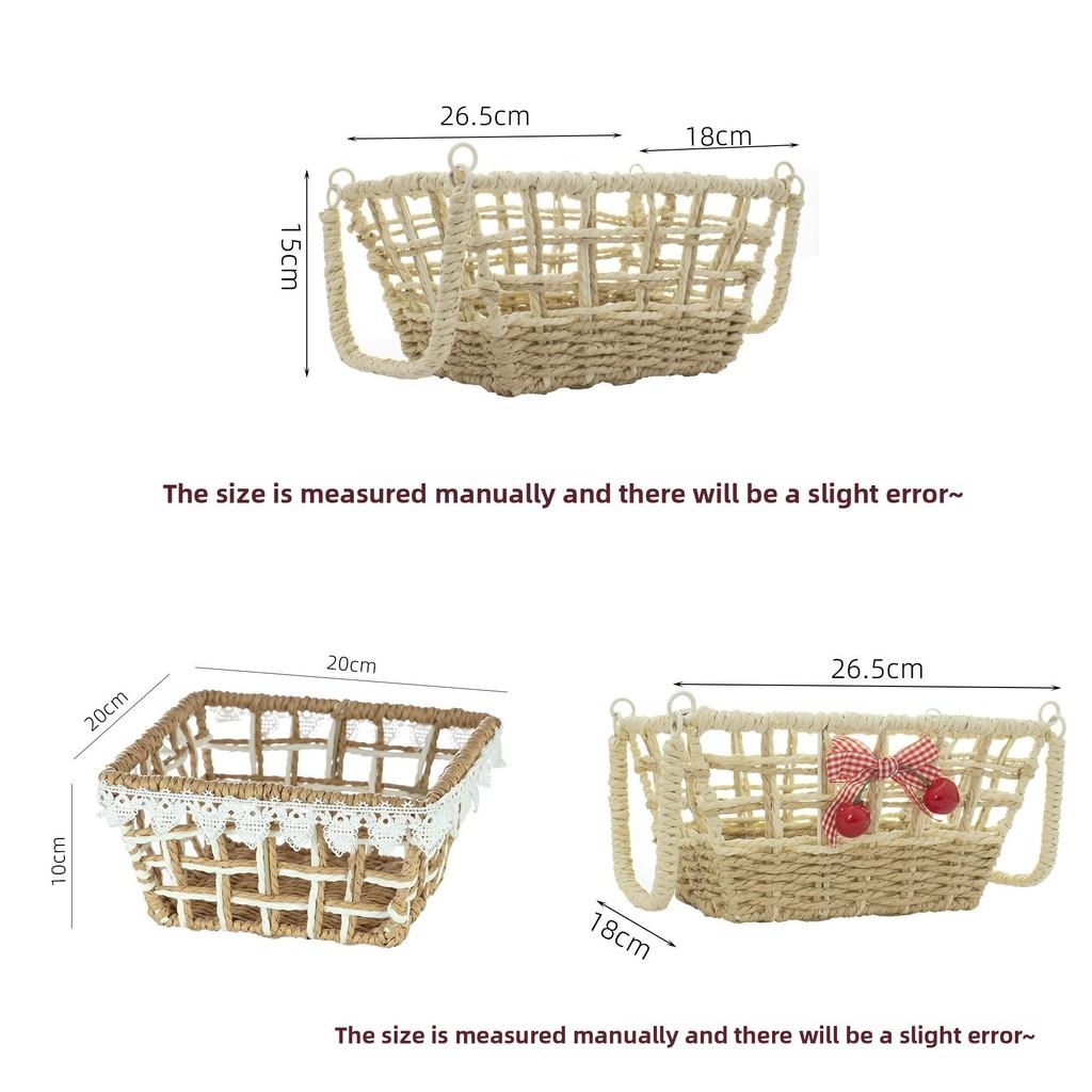Style Metal Storage Basket With Large Capacity For Home Organization And Snack Storage