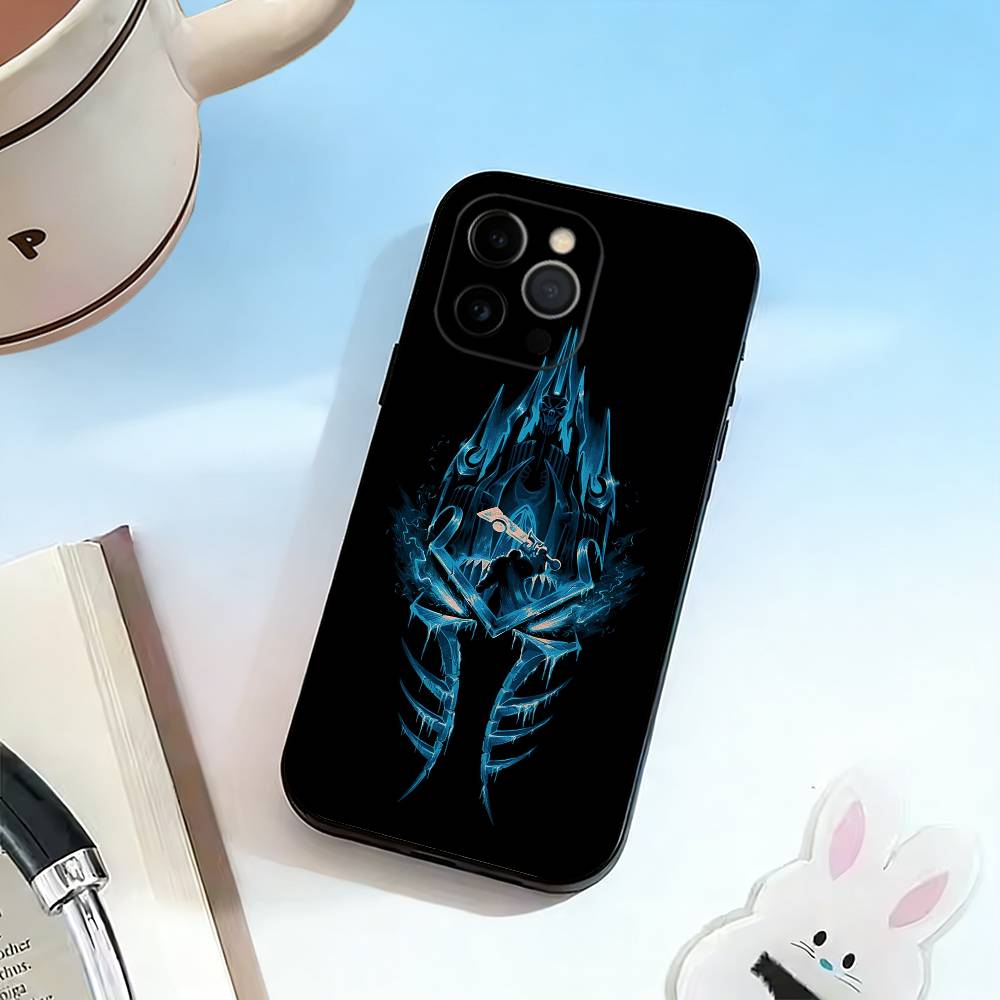 Game-W-World of W-Warcraft  Phone Case For iPhone 17,16,15,14,13,12,11 Plus,Pro Max,XS,Soft Silicone Black Cover