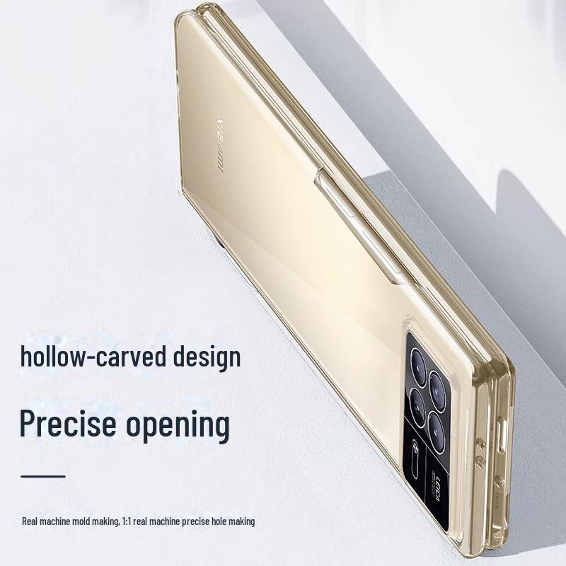 Ultratunt Transparent Fodral med Dragkedja för Xiaomi Mix Fold4/Fold3/Fold2