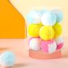 12-Piece Plush Ball for Cat Toys Interactive Playing Quiet Balls 1.8 1.2 Inches Colorful for Cat Pom Pom Ball for Indoor