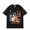 I Live Here Now Funny Goose Meme Graphic T Shirts High Quality Fashion Oversized T-shirts Men Women Short Sleeve T-shirt