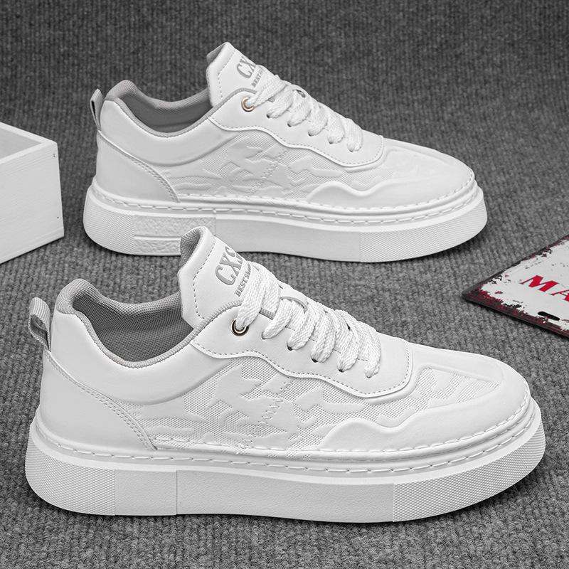Men's shoes spring new little white shoes men's trend versatile shoes men's comfortable sports and leisure board shoes