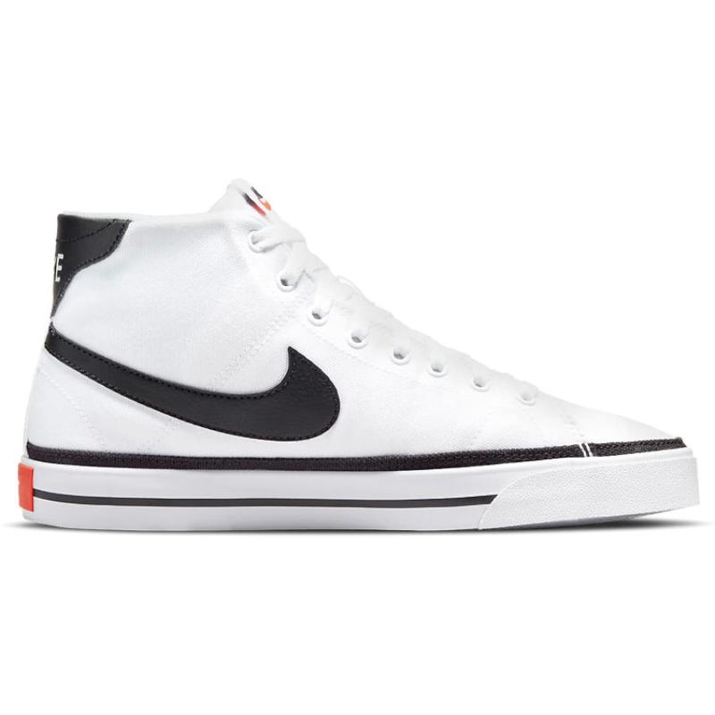 Nike Court Legacy Canvas Mid 'White Black' Sneakers DD0162-100
