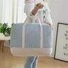 Modern Striped Print Pattern Storage Bag Home Quilts Clothes Dust-proof Storage Bag Large Capacity Moving Luggage Packing Bag