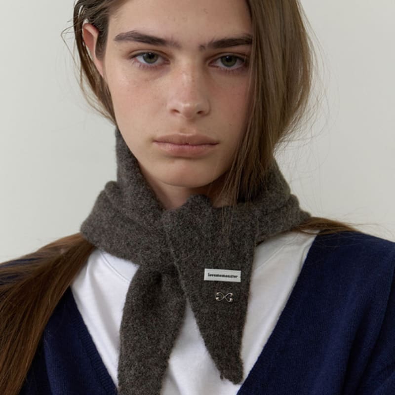 LOVE ME MONSTER Petit Triangle Wool Scarf_5COL (L253MSF040)