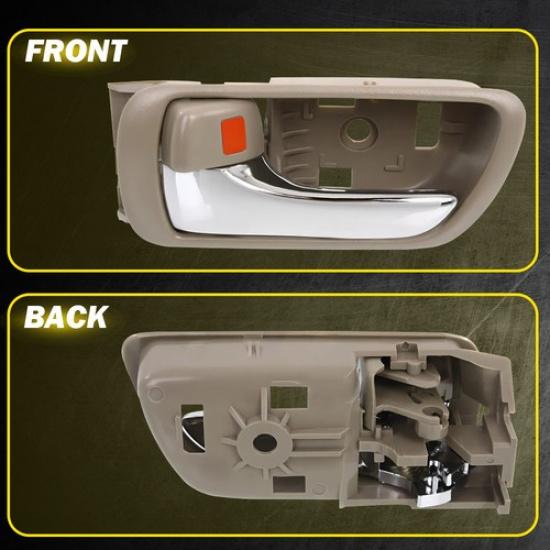 for 37408 Toyota Camry Interior ide Handle Door Beige Chrome lEFT 1pc