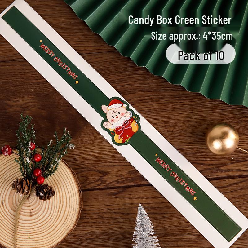 2024 Christmas Cake & Dessert Decoration Stickers - Merry Christmas Theme.