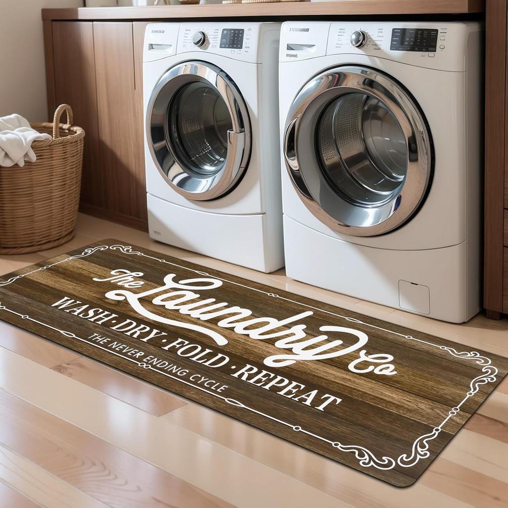 VIKAMA American-Style Kitchen Carpet Laundry Room Non-Slip Floor Mat Hallway Bedroom Long Strip Carpet Home Decoration