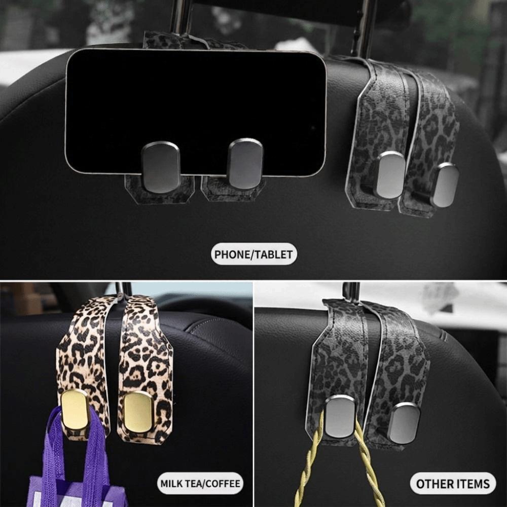 Universal Car Headrest Hook 2 In 1 Car Organizer Clips Car Interior Accessories