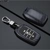 Abs Carbon Fiber Auto Key Fob Cover Case - Fit For Toyota Rav4, Camry, Highlander, Prado, Corolla, Crown (Remote Key Fob Compatible)