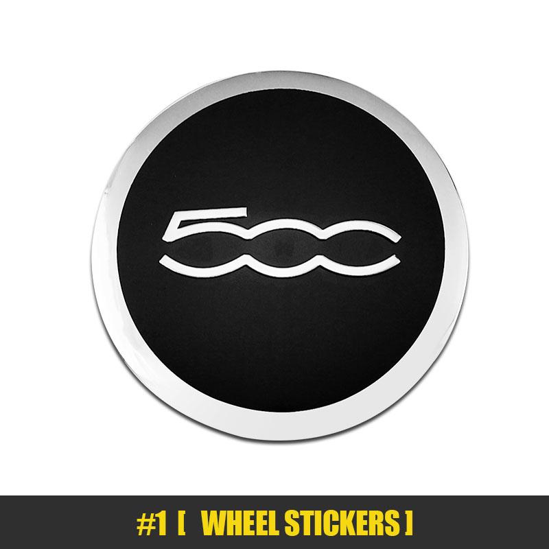 4Pcs 56mm Car Emblem Wheel Center Hub Caps Stickers For FIAT Abarth 500 Tipo FR Panda Argo Freemont Viaggio Bravo Punto Doblo