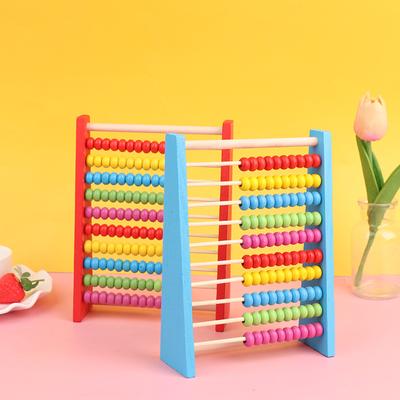 Hölzernes Abakus-Kind-Mathe-pädagogisches Lernspielzeug, Rechner, Perlenzählen, Kinderspielzeug