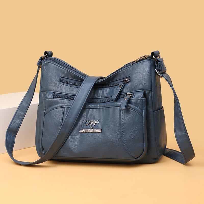 Bolso de Hombro Único con Múltiples Bolsillos de Gran Capacidad, Bolso Cruzado, Bolso de Mamá, Bolso para Señora de Mediana Edad