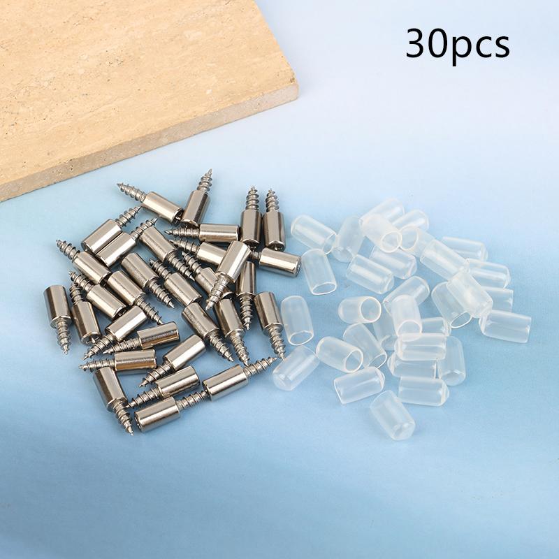 20/30Pcs Support Multifunction Fixed Cabinet Rack Nail Self-Tapping Integrated Screw Clapboard Holder Laminate Support Nail
