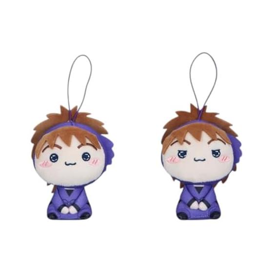 Nintama Rantaro Mochipico Mascot Vol. 5 Plush Doll, Approx. 10cm, Fuwa Raizo & Hachiya Saburo