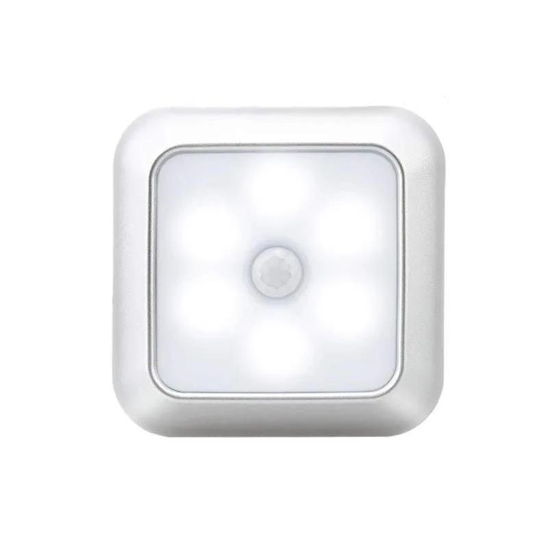 

Светодиодный датчик движения на батарейках, ночник, беспроводное освещение, лестница, настенный светильник для спальни, шкафа, туалета, гардероба, дома DARK GRAY