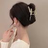 Exquisite Rhinestone Wheat Claw Clip Metal Geometric Shark Crab Hair Clip Hairpins Barrettes For Women Fashion Hair Accessories Headwear