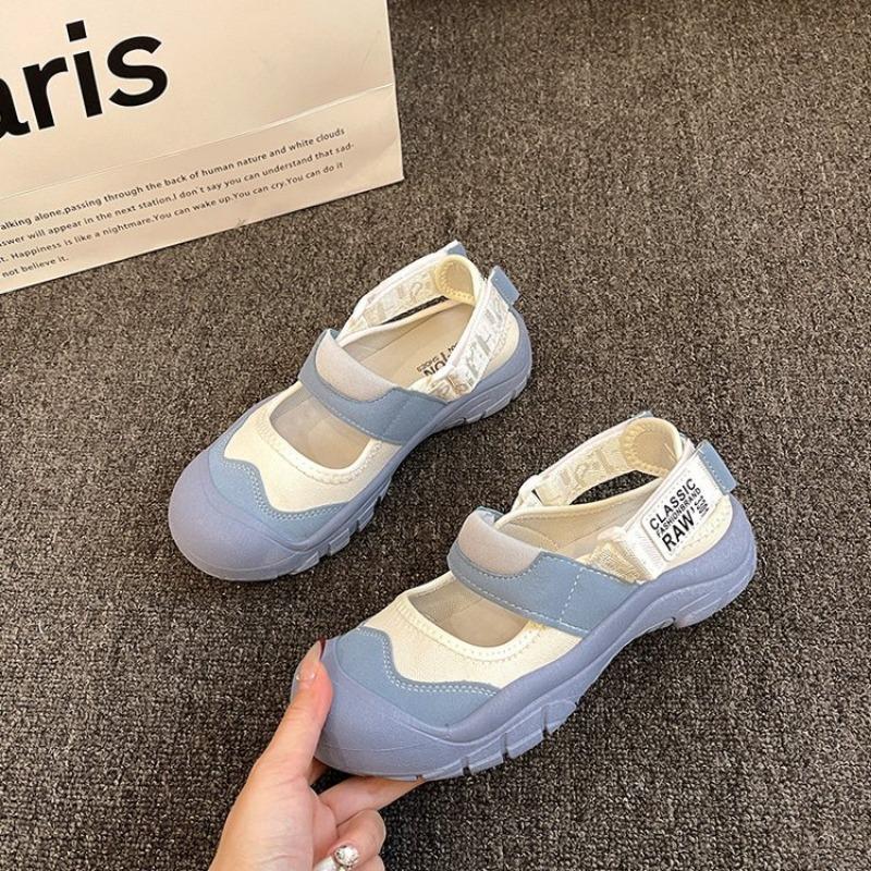 Women Flat Shoes Shallow Mouth Round Toe Casual Women Sports Shoes Thick Soles Versatile Sports Shoe New Summer Style