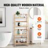 Bamboo Bookshelf 4 Tiers Bamboo Ladder Bookshelf Trapezoid Storage Rack