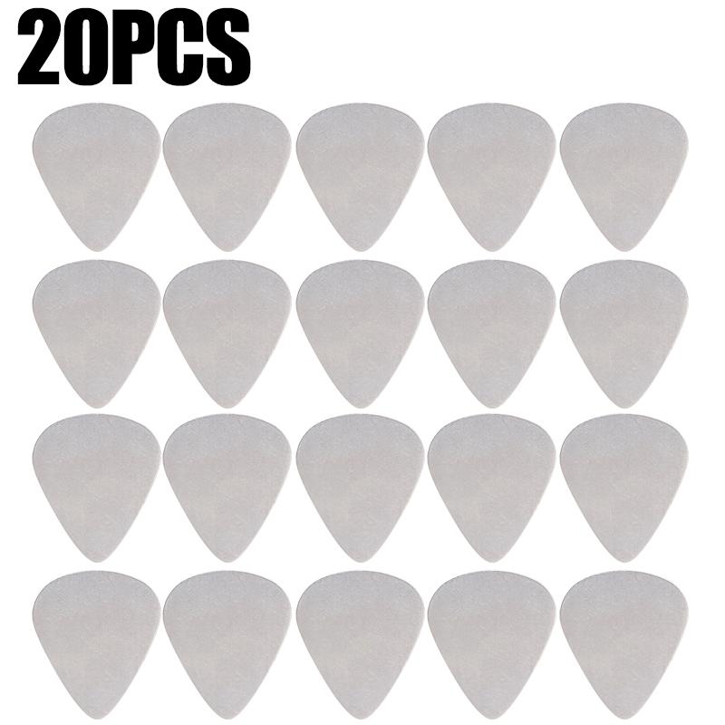 10/20PCS Guitar Plectrums Stainless Steel 0.3mm Thick Guitar Pick Shine Surface Metal Practice Prop for Guitar Bass Ukulele ZYF
