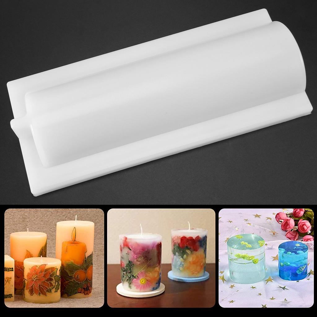 Good-Silicone Soap Mold 1000Ml Rounded Hand Soap Mold Tube Model Silicone Mold Long-Cylinder Cold Process Soap Form Handmade Soa