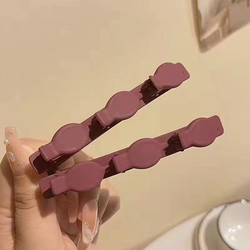 Flokowane grzywki klips do włosów czarne nakrycie głowy kobiety urocze spinki do włosów spinka do włosów Alicja plecione modne wsuwki do włosów akcesoria do włosów