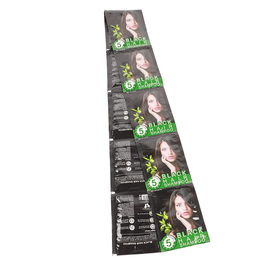 Sevich Natural Black Hair Shampoo White Hair Removal Dye Hair Coloring Shampoo10Pcs Box
