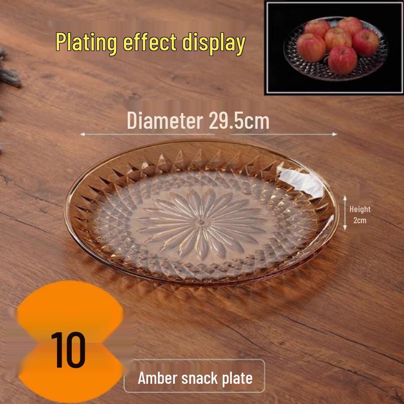 Jingbaodi Commercial Acrylic Fruit & Snack Plate Set
