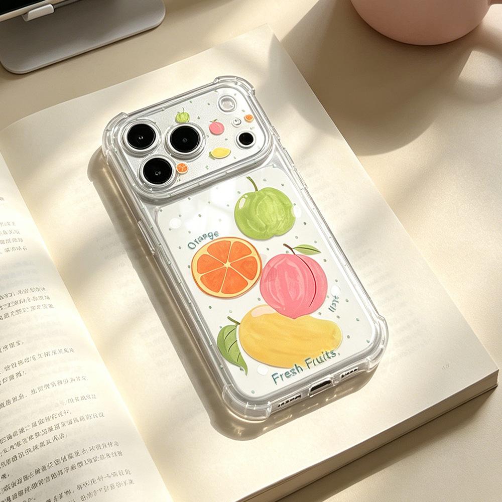 Fresh fruit is suitable for vivo Xiaomi iPhone11/11Pro transparent 11PM mobile phone niche oppo airbag women