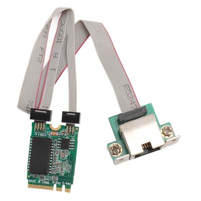 M.2 A+E Network Card Bent Pin Gigabit Ethernet Single Port RJ45 Server Network Card with I210AT