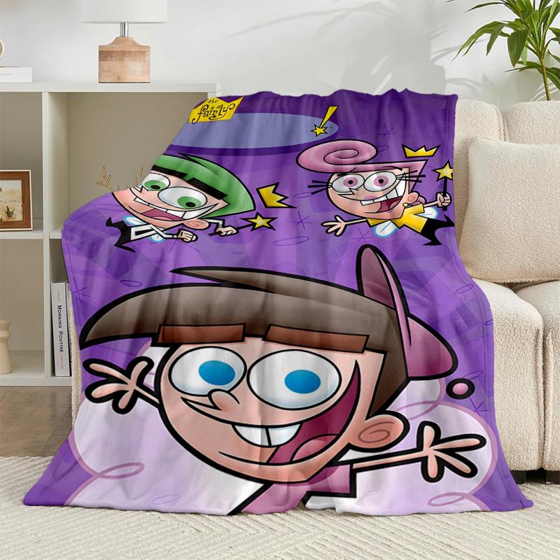 1PC Magical Friendship timmy Adventure Flannel Blanket Suitable for Both Men And Women, Soft Ideal for Beds And Sofa, Birthday Or Christmas Gift