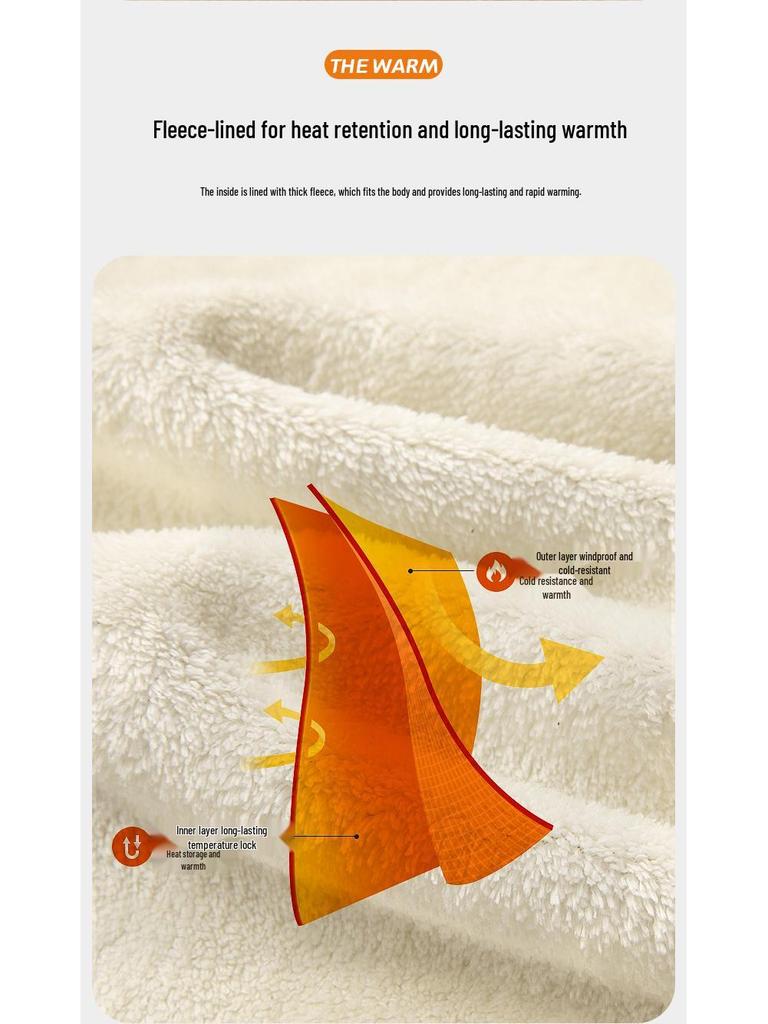 Chaqueta para hombre de forro polar grueso con bloques de color y cuello alto, top casual deportivo para otoño/invierno