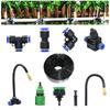 Outdoor Misting Cooling System Garden Irrigation Watering 8mm Brass Atomizer Nozzles Connector Kit for Patio Greenhouse