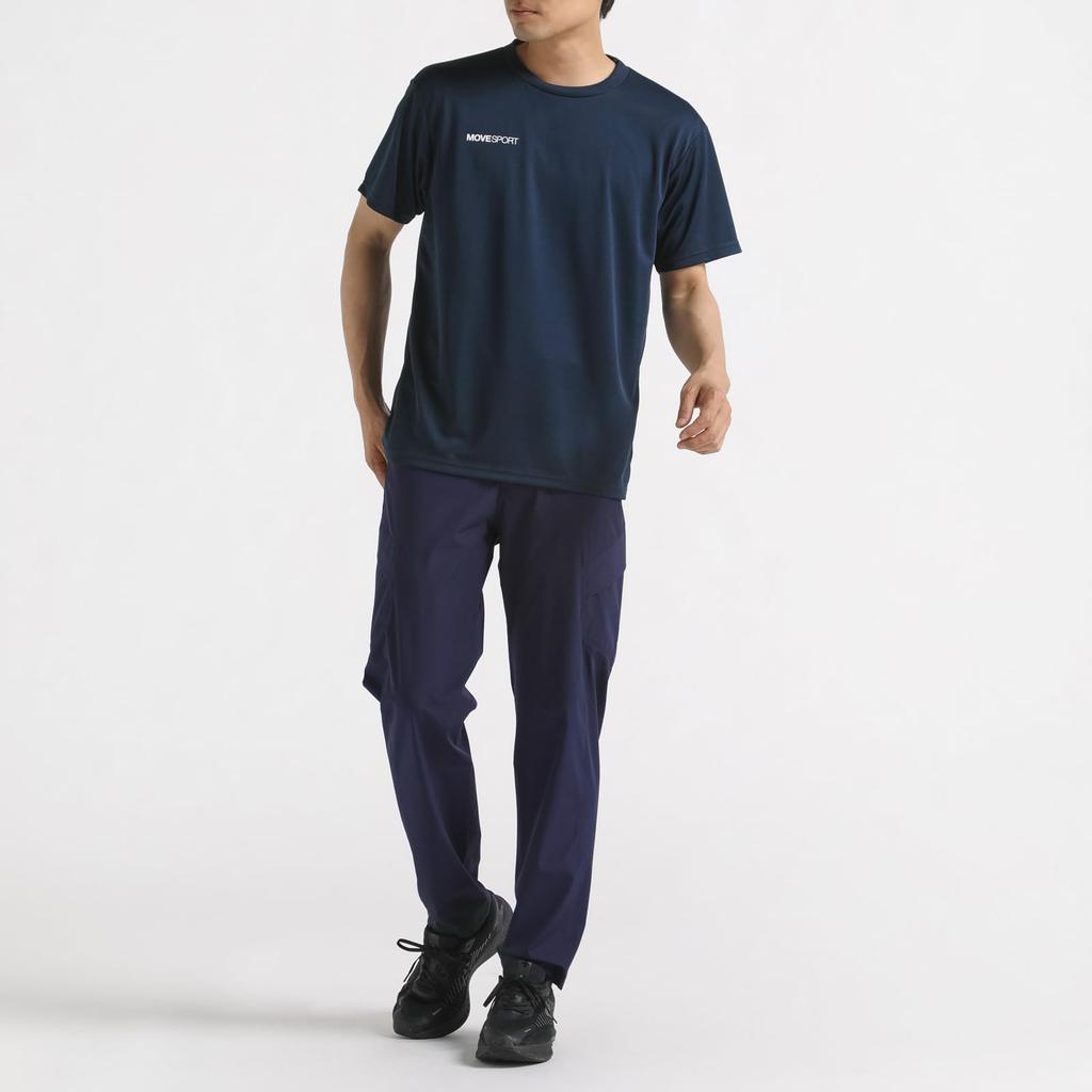 DESCENTE Short Sleeve Crew Neck Dry Size L T-Shirt, Moisture-Wicking, Quick-Drying, Stretch, Training, One-Point Design, Innerwear, Unisex, Simple,