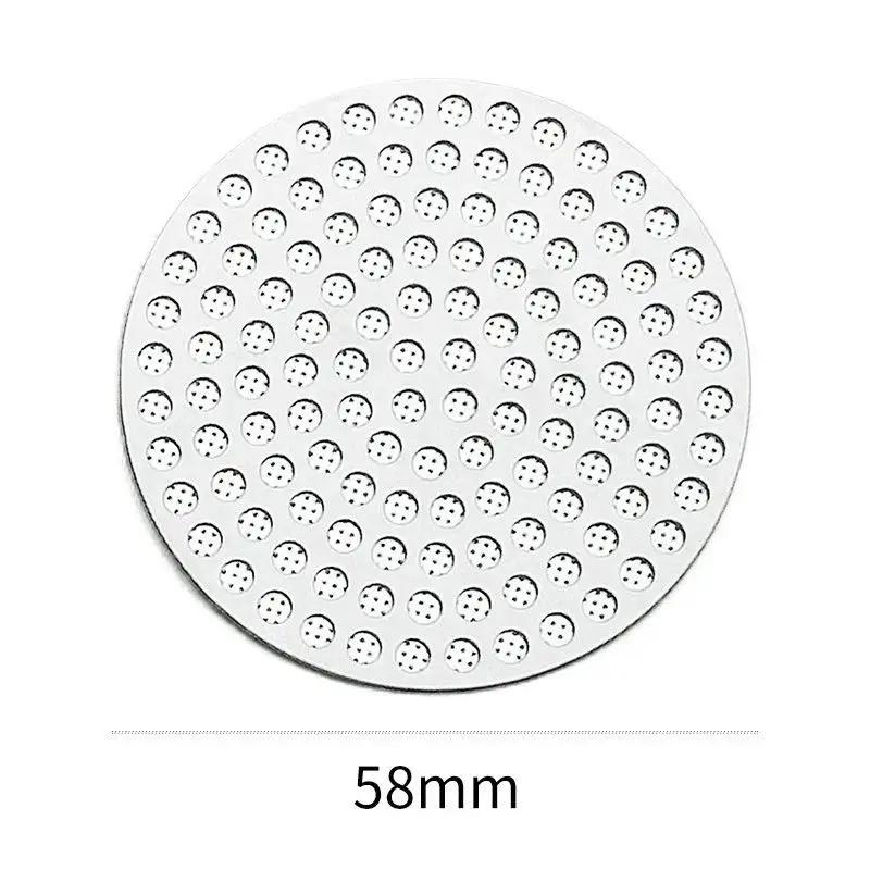 

51/53/58mm Coffee Puck Screen Stainless Steel Double Layer Filter Screen for Portafter Basket Even Extraction Dispersion Plate