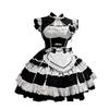 100.00kg Spring Festival Lantern Festival Chinese Maid Costume New Chinese Style Cheongsam Lolita Uniform Dress Export Extra Large Size