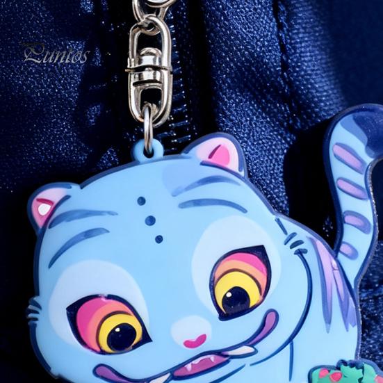 Long-lasting Tiger Charm Korean Pop Anime Keychain Cute Acrylic Pendant Mobile Phone Key Ring Bag Backpack Gift for Fans Colorful