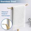 Yousheng Bad Handtuchhalter Einfach zu installieren Mehrzweck Badezimmer Arbeitsplatte T-Form Handtuchstange Ständer mit Schwerem Sockel